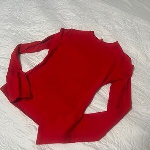 SKIMS Red Long Sleeve Top